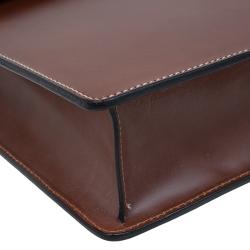 Dunhill Tan Leather Vintage Document Briefcase