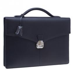Dunhill Black Leather Confidential Briefcase