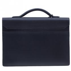 Dunhill Black Leather Confidential Briefcase