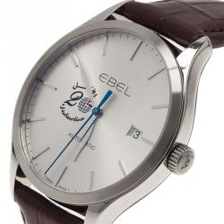 Pre Owned Ebel Silver Stainless Steel 100 Classic Men's Wristwatch 40MM
