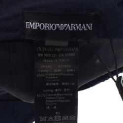 Pre Owned Emporio Armani Blue Logo Baseball Cap Size L