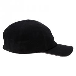 Pre Owned Emporio Armani Black Logo Cap Size L- XL OP 300