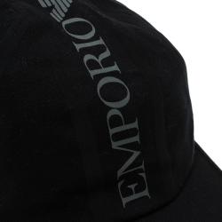 Pre Owned Emporio Armani Black Logo Cap Size L- XL OP 300