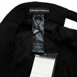 Pre Owned Emporio Armani Black Logo Cap Size L- XL OP 300