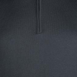 Pre Owned Emporio Armani Grey Zip Detail Polo Sweater L