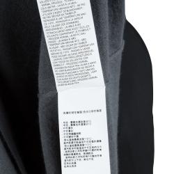 Pre Owned Emporio Armani Grey Zip Detail Polo Sweater L