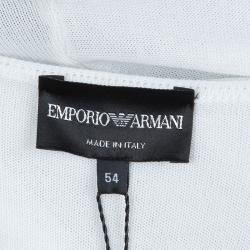 Pre Owned Emporio Armani Colorblock V-Neck Sweater XXL