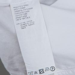 Pre Owned Emporio Armani Men's White Cotton Tailored Fit Shirt L