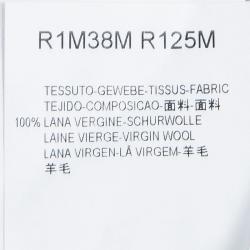 Pre Owned Emporio Armani Grey Wool Geometric Pattern Sweater L