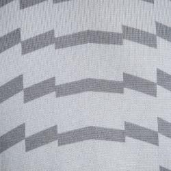 Pre Owned Emporio Armani Grey Wool Geometric Pattern Sweater XL