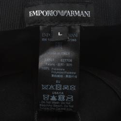 مملوكة مسبقًا Emporio Armani Brown Monogram Baseball Cap Size L