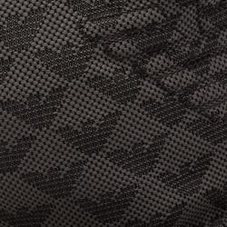 Pre Owned قبعة امبوريو أرماني باسكتبول مونوغرامي رصاصية مقاس L