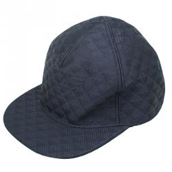 مملوكة مسبقًا Emporio Armani Black Monogram Baseball Cap Size M