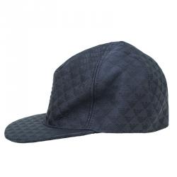 مملوكة مسبقًا Emporio Armani Black Monogram Baseball Cap Size M