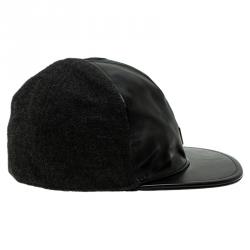 مملوكة مسبقًا قبعة بيسبول أمبوريو أرماني بوليستر رصاصي وأسود S