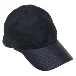 Pre Owned Emporio Armani Black Baseball Cap Size L