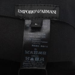 مملوكة مسبقًا Emporio Armani Grey Monogram Baseball Cap Size L