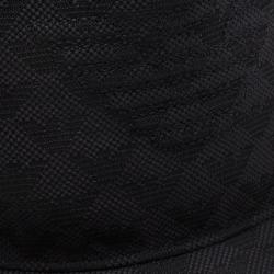 Pre Owned Emporio Armani Dark Grey Monogram Baseball Cap Size S