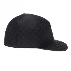 Pre Owned قبعة امبوريو أرماني باسكتبول مونوغرامي غرافيتي مقاس M