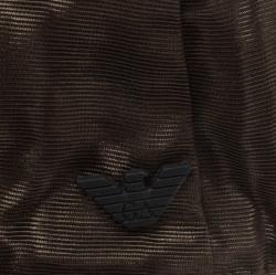 مملوكة مسبقًا Emporio Armani Brown Moire Baseball Cap M