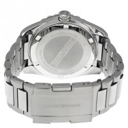 Pre Owned ساعة يد رجالي امبوريو أرماني AR6047 ستانلس ستيل سوداء 46 مم