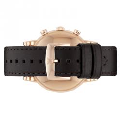 Pre Owned Emporio Armani Grey Gold-Plated Stainless Steel AR1931 Men's Wristwatch 46MM