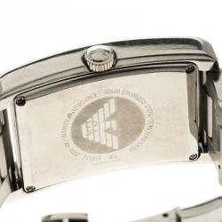 Emporio Armani Silver Stainless Steel AR 1607 Men's Wristwatch 32MM
