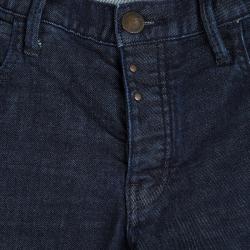 Pre Owned Emporio Armani Indigo Dark Wash Denim Straight Fit Jeans M