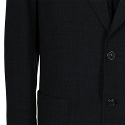 Pre Owned Emporio Armani Men's Grey Wool Blazer L