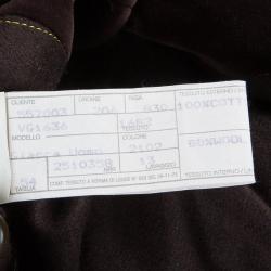 Pre Owned Emporio Armani Men's Brown Velvet Blazer L