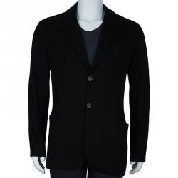 Pre Owned Emporio Armani Men's Black Wool Blazer XS