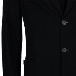 Pre Owned Emporio Armani Men's Black Wool Blazer XS