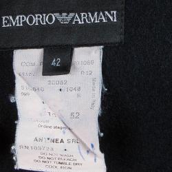 Pre Owned Emporio Armani Men's Black Wool Blazer XS