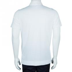 Pre Owned Emporio Armani Men's White Polo Shirt L