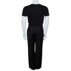 Pre Owned Emporio Armani Men's Black Trousers XL