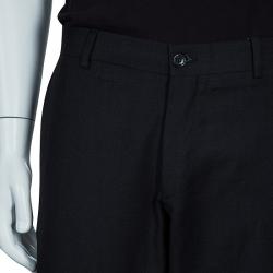 Pre Owned Emporio Armani Men's Black Trousers XL