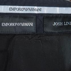 Pre Owned Emporio Armani Men's Black Trousers XL