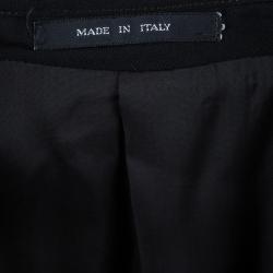 Pre Owned Emporio Armani Black Fleece Wool Blazer M