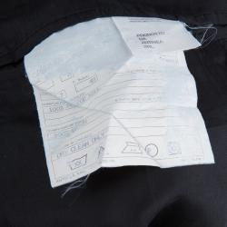 Pre Owned Emporio Armani Black Fleece Wool Blazer M