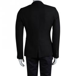 Pre Owned Emporio Armani Johnny Line Black Tailored Blazer M