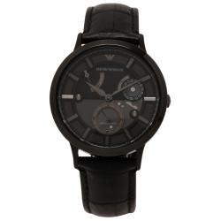 Pre Owned Emporio Armani Grey Stainless Steel AR4660 Men's Wristwatch 40MM