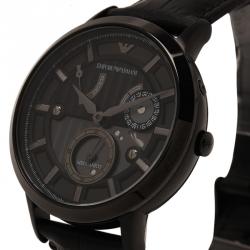 Pre Owned Emporio Armani Grey Stainless Steel AR4660 Men's Wristwatch 40MM