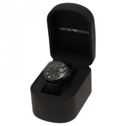 Pre Owned Emporio Armani Grey Stainless Steel AR4660 Men's Wristwatch 40MM