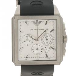 Emporio Armani Black Stainless Steel AR0657 Men's Wristwatch 39MM