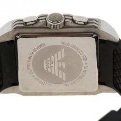 Emporio Armani Black Stainless Steel AR0657 Men's Wristwatch 39MM