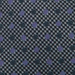 Pre Owned Ermenegildo Zegna Grey Diamond Pattern Silk Tie