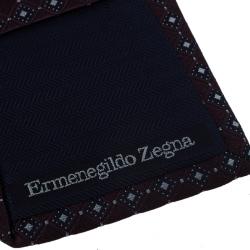 Pre Owned ربطة عنق ايرمنيجيلدو زينيا حرير بني