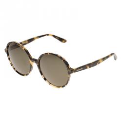 Ermenegildo Zegna Tortoise Frame EZ0047 Half Rimmed Round Sunglasses