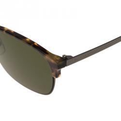 Ermenegildo Zegna Tortoise Frame EZ0047 Half Rimmed Round Sunglasses