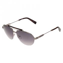 Ermenegildo Zegna Silver and Brown EZ0007 Aviators